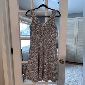Catherines Monochrome Patterned Midi Dress